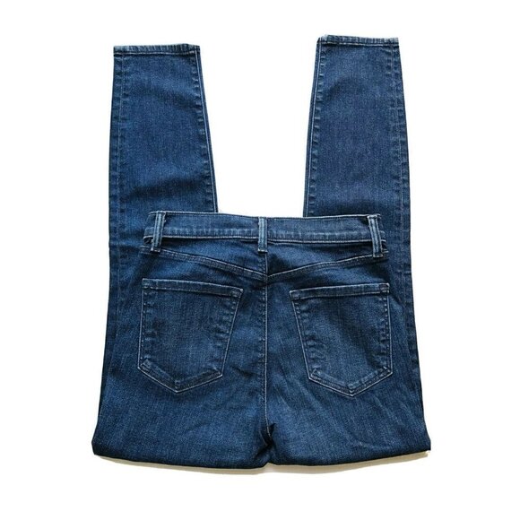 J Brand Dark Vibes Denim Alana High Rise Cropped Skinny Jeans Size 25 JB000379 - Picture 9 of 11